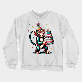 Birthday Monkey Crewneck Sweatshirt